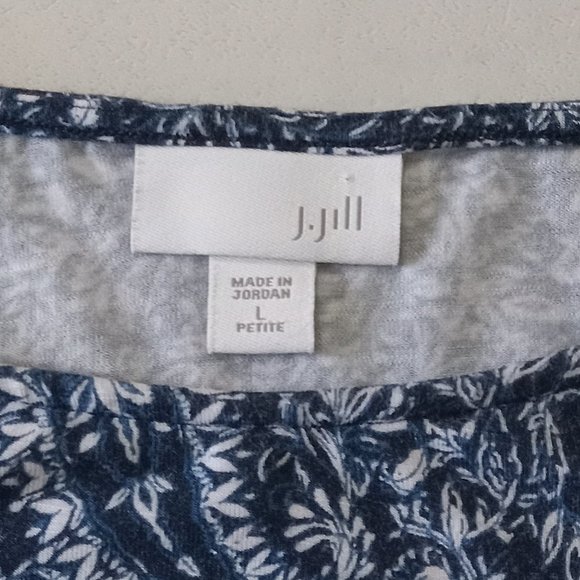 $5 LAST CALL! J. JILL | Blue Paisley Shift Dress - Picture 3 of 6